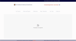 Desktop Screenshot of internationalcounsel.com